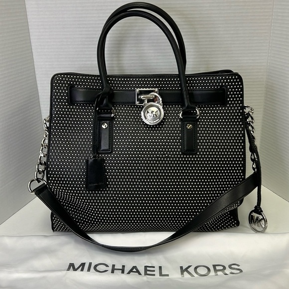 Michael Kors Microstud Hamilton Bag and Dust Bag - Picture 1 of 15